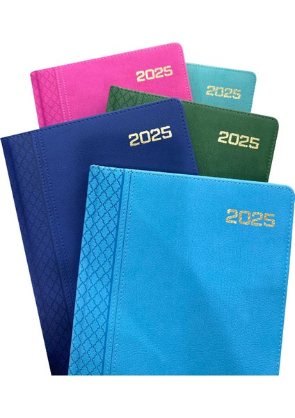 Tekno Trust 16X24 cm Termo Deri Günlük 2025 Ajanda Pembe modelleri