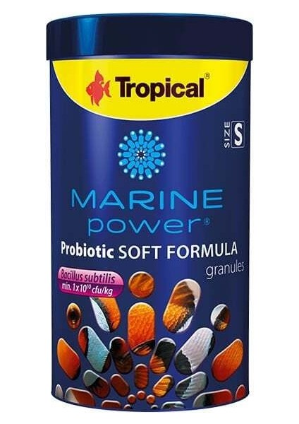 Marine Power Probiotic Soft Formula Prebiyotik Katkılı Omnivor Deniz Balık Yemi Small 100 ml 60 gr