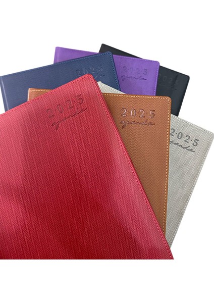 Tekno Trust 2025 Cumartesi ve Pazar Günleri Tam Sayfa 17X24 cm Ajanda Taba modelleri