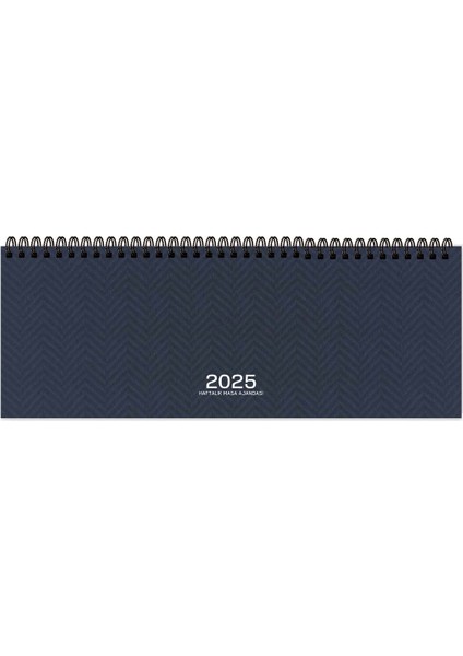 Tekno Trust 2025-AJ-65 12*33,5 Spr.haftalık Masa Ajandası-Lacivert