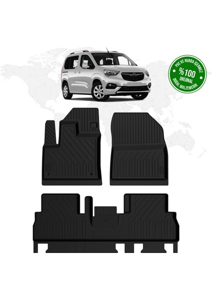 Opel Combo E 4d Havuzlu Paspas 2019 Model ve Sonrası