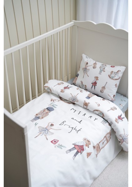 Merry And Bright Yeni Yıl Bebek Boy Nevresim Takımı (100X150)