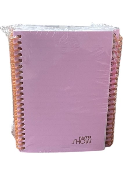 Keskin Pastel Show A6 ( 10.5 x 14,5 cm ) 80 Yaprak Pp Kapak Çizgili Not Defteri - 12'li Paket modelleri