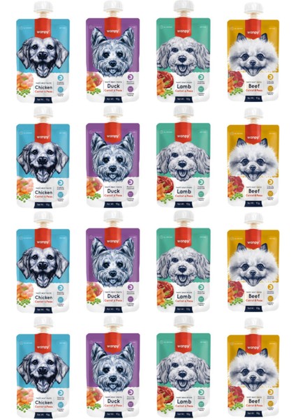 Karma Taze Köpek Et Ezmesi 90GR - 16 Adet