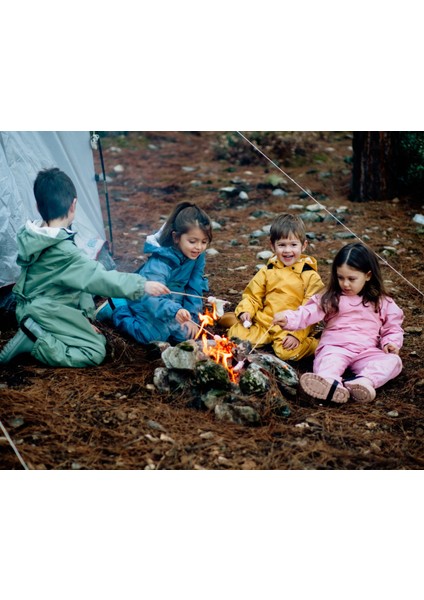 Su Geçirmez Yağmur Tulumu Poları Takılıp Çıkarılabilir - Sarı