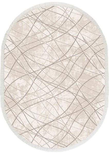 Ipek Mekik Halı Ipek Halı Sardes 6111A Oval Kesim Salon, Mutfak, Oturma Odası, Çocuk Odası Halisi