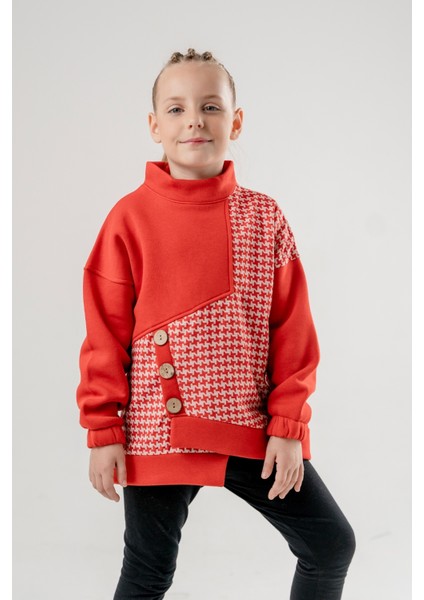 Kız Çocuk Önü Düğmeli Sweatshirt G4521