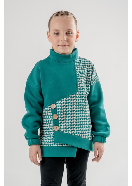 Kız Çocuk Önü Düğmeli Sweatshirt G4521 fiyatları
