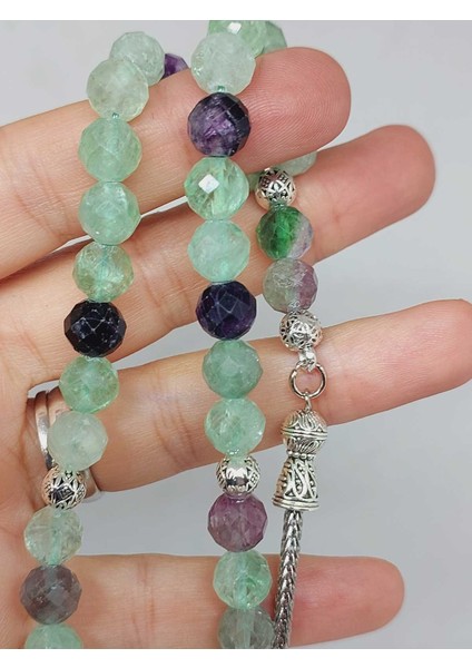 Florit Taşı Üst Segment Faset Kesim 33LÜK Tesbih 8mm (42570) fiyatları