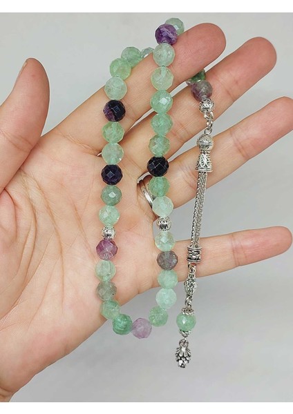 Florit Taşı Üst Segment Faset Kesim 33LÜK Tesbih 8mm (42570) indirimleri