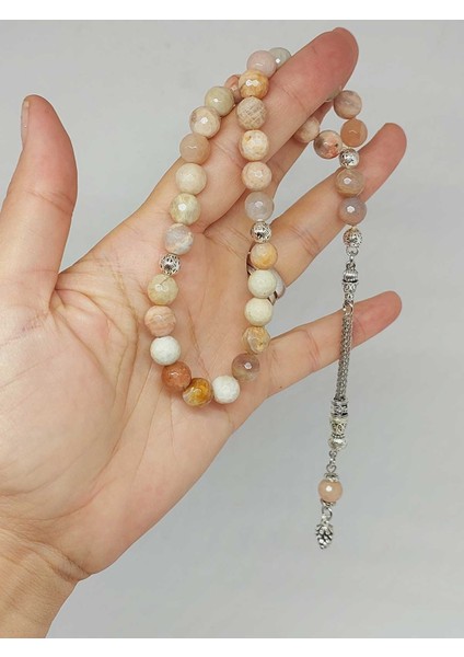 Güneş Taşı Üst Segment Petek Kesim 33LÜK Tesbih 8mm (36540) fırsatları