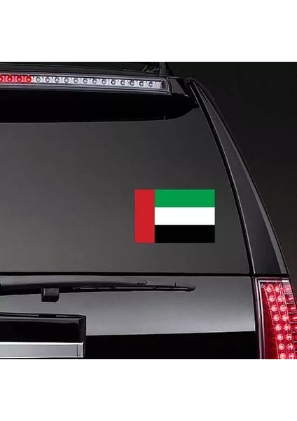 Birleşik Arap Emirlikleri Bayragı Araba Sticker 19 cm