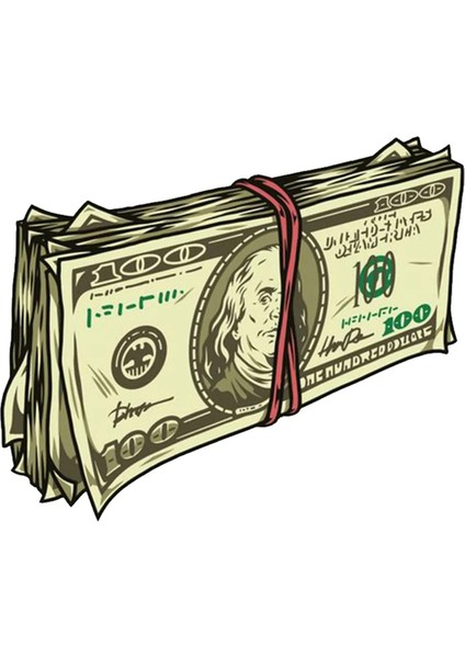 Dolar Tomarı Araba, Motorsiklet, Araçetiket Cam Sticker 19CM
