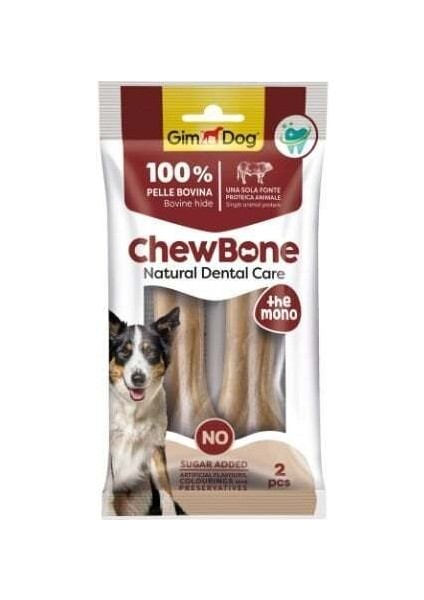 Chew Bone Diş Sağlığı Destekleyici Naturel Press Köpek Çiğneme Kemiği 120 gr 14 cm 2 Adet