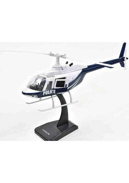 1:34 Ölçek Bell 206 Police Helikopter Metal fiyatları