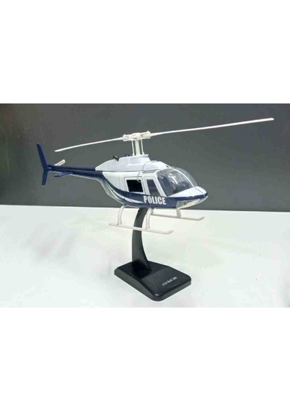 1:34 Ölçek Bell 206 Police Helikopter Metal indirimleri