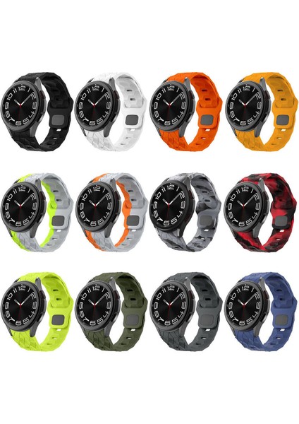 Samsung Galaxy Watch 5 40MM KRD-116 20MM Futbol Desenli Spor Tasarımlı Silikon Kordon