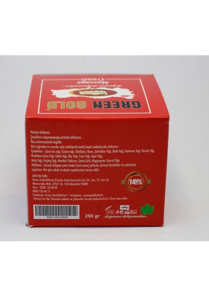 Geliştirilmiş Formül Massage Cream Sırt Bel Spor Masaj Kremi 250 Gram Aşırı Etkili indirimleri