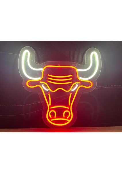 Neon LED Duvar Dekoratif Aydınlatma -Boğa, 30X28CM- fiyatları