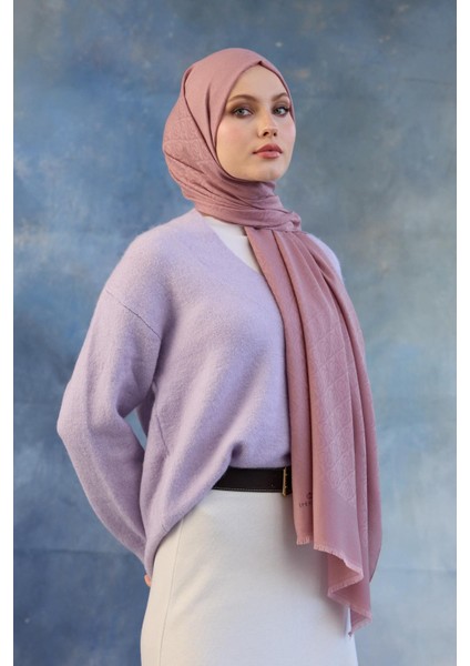 Logo Desen Pamuk Jakar Şal Pembe 8008-17 fiyatları