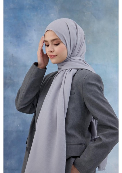 Kaz Ayağı Desen Pamuk Jakar Şal Gri 8011-09 modelleri