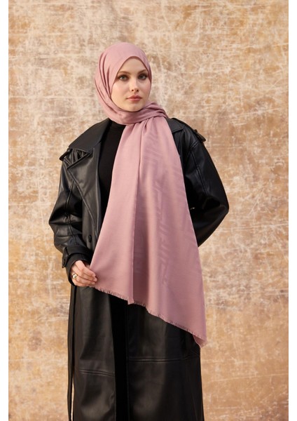 Fendi Desen Pamuk Jakar Şal Pembe 8009-17