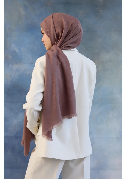 Logo Desen Pamuk Jakar Şal Gül Kurusu 8008-01 modelleri