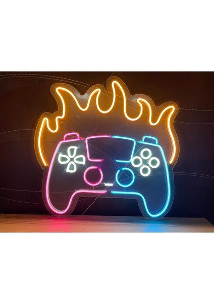 Neon LED Duvar Dekoratif Aydınlatma -Gamer,oyun Kol, 50x50CM- fiyatları