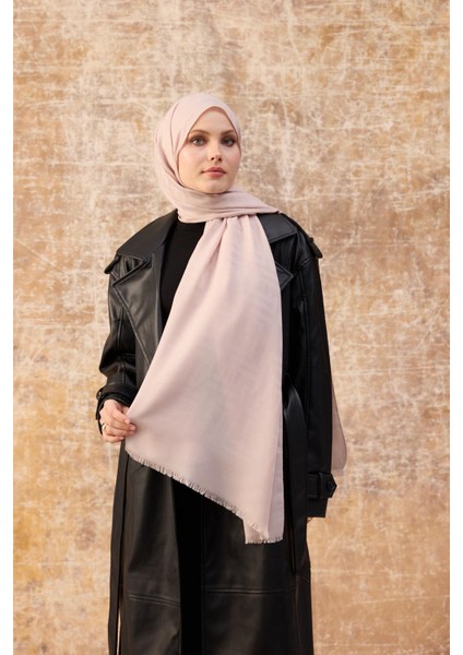 Fendi Desen Pamuk Jakar Şal Toz Pembe 8009-21