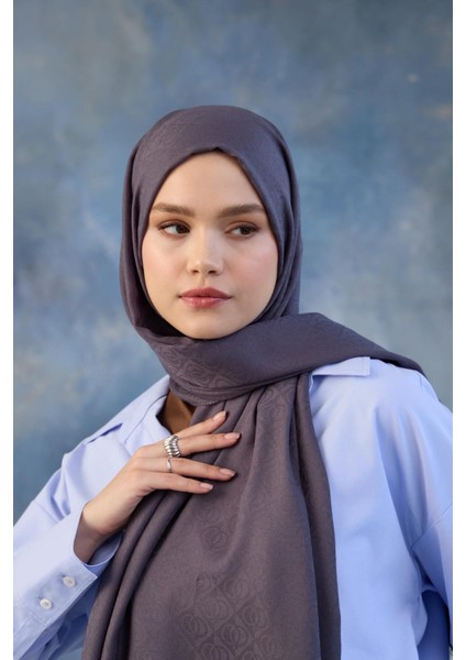 Logo Desen Pamuk Jakar Şal Füme 8008-05 fiyatları