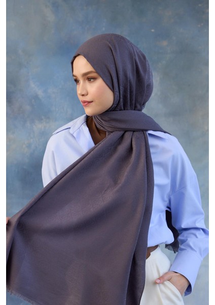 Logo Desen Pamuk Jakar Şal Füme 8008-05 fırsatları