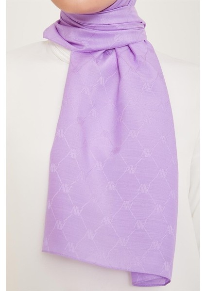 Trend Monogram Şal 1 3211 Mor