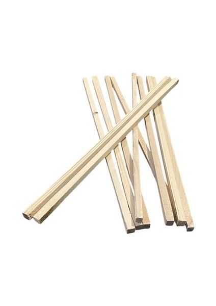 1X1X50 cm Silinmiş Ahşap Çıta Proje Tasarım Hobi Çıtası 25 Adet