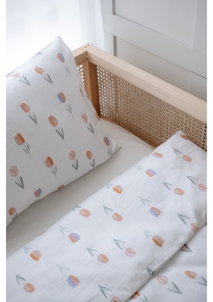 Renkli Laleli Tek Kişilik Nevresim Takımı (160X220) - Spring Tulip fiyatları