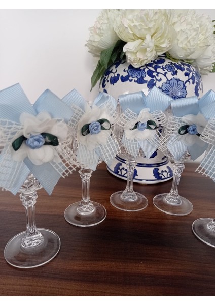 Lohusa Şerbet Kadehi Bardağı Dekoru Süsü, 6 Adet modelleri