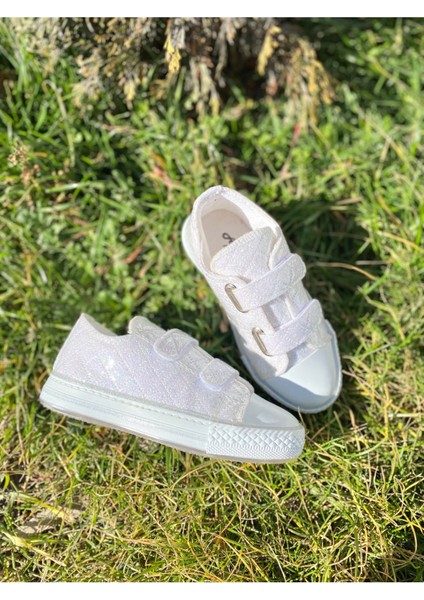 Kız Çocuk Işıklı Sneaker, Çocuk Cırtlı Spor Ayakkabı