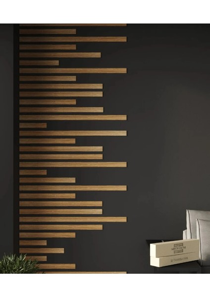 Duvar Dekorasyon Çıtası 5 Farklı Ebat (100 cm +80 cm +60 cm +40 cm +20 cm )TOPLAM 25 Adet Panel