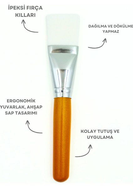 Kıl Maske Fırçası - Ahşap Saplı Kıl Maske Fırçası