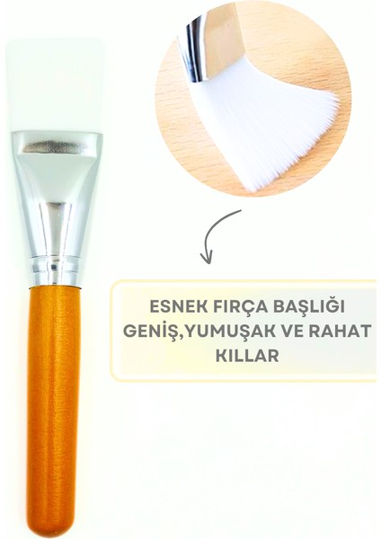 Kıl Maske Fırçası - Ahşap Saplı Kıl Maske Fırçası