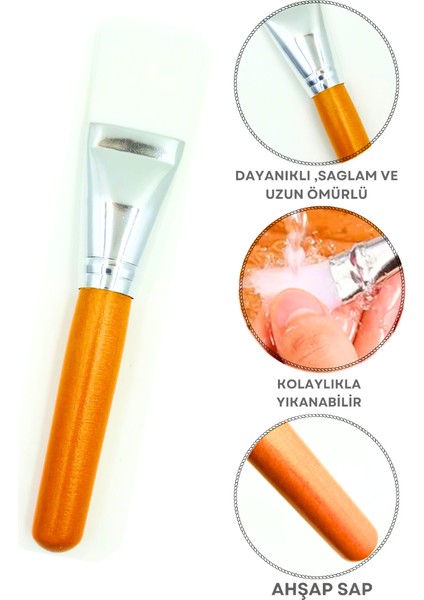 Kıl Maske Fırçası - Ahşap Saplı Kıl Maske Fırçası