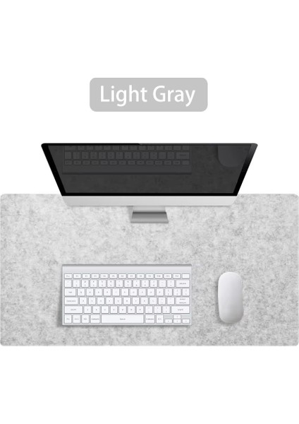 Keçe Mouse Pad Çalışma Masası Düzenleyici Bilgisayar Masa Üstü Düzenleyici Mat 70X33 cm