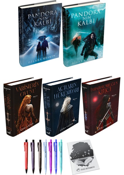 Varislerin Oyunu Acıların Hükümdarı Imparatorluğun Kılıcı (Ciltli) ve Pandora'nın Kalbi 2li Set (Ciltli)