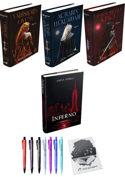 Varislerin Oyunu Acıların Hükümdarı Imparatorluğun Kılıcı (Ciltli) ve İnferno Kanto 1 (Ciltli)