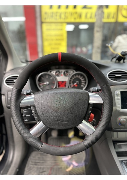 Ford Focus 2.5 Araca Özel Direksiyon Kılıfı (Derisi Sökülüp Yapılması Gerekiyor)