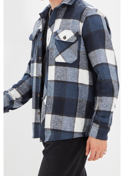 Moda Gömlek Yaka Ekose Uzun Kol Regular Fit Çift Cepli Kışlık Kareli Ekose Oduncu Ceket Gömlek fiyatları