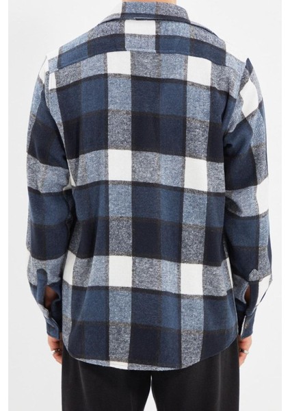 Moda Gömlek Yaka Ekose Uzun Kol Regular Fit Çift Cepli Kışlık Kareli Ekose Oduncu Ceket Gömlek indirimleri