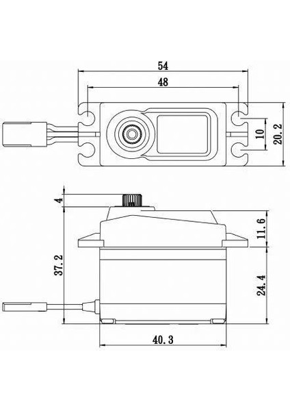SC1258TGP Digital Servo Coreless Motor With Soft Start High Voltage Titanium Dişli