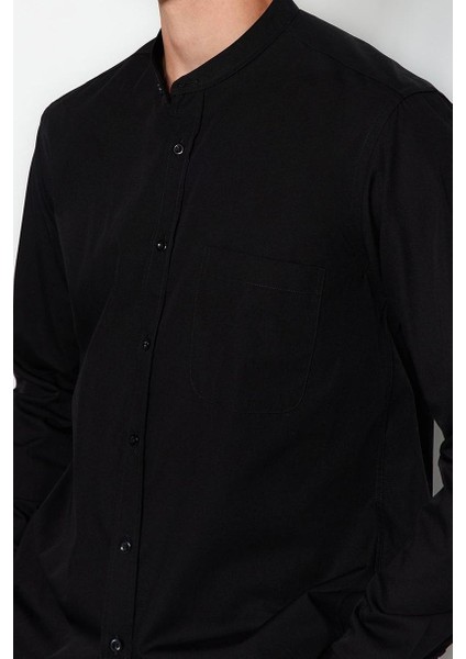 Moda Hakim Yaka Düz Uzun Kol Limited Edition Regular Fit Hakim Yaka Gömlek indirimleri