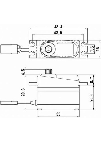 SV1250MGP Digital Servo Coreless Motor High Voltage Metal Dişli