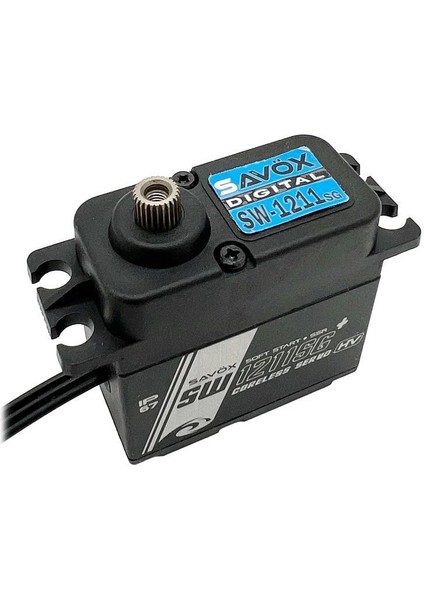 SW-1211SG-BE Black Edition With Soft Start Digital Servo Coreless Motor High Voltage Su Geçirmez Metal Dişli